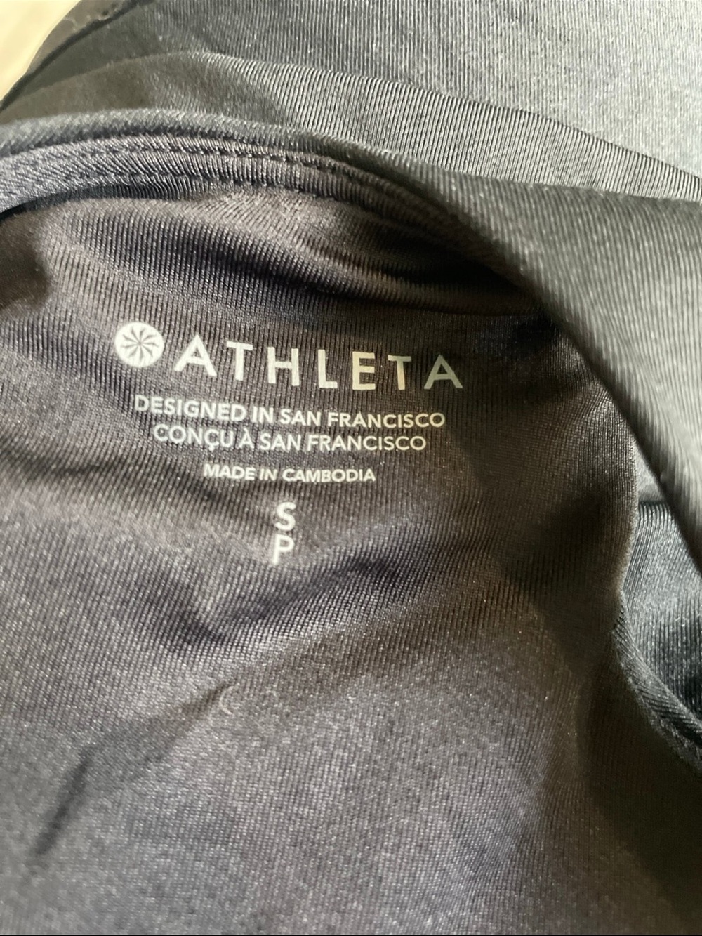 Athleta Black High-Neck Crop Top Tank - Picture 3 of 3